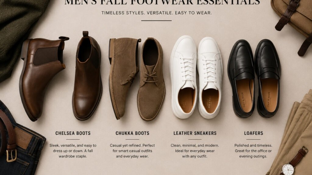 Best shoes and boots for men's fall outfits